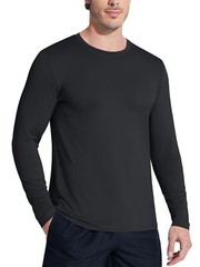Mens UV Protection UPF 50+ Shirts Long Sleeve Sport Casual Workout Beach T-Shirt