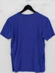 Pierre Cardin Men’s T-Shirt M Blue Graphic 100% Cotton Basic