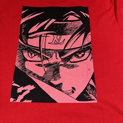 Naruto Anime Graphic Tee-Red Screen Print-Men’s M-Shonen-Manga Shirt