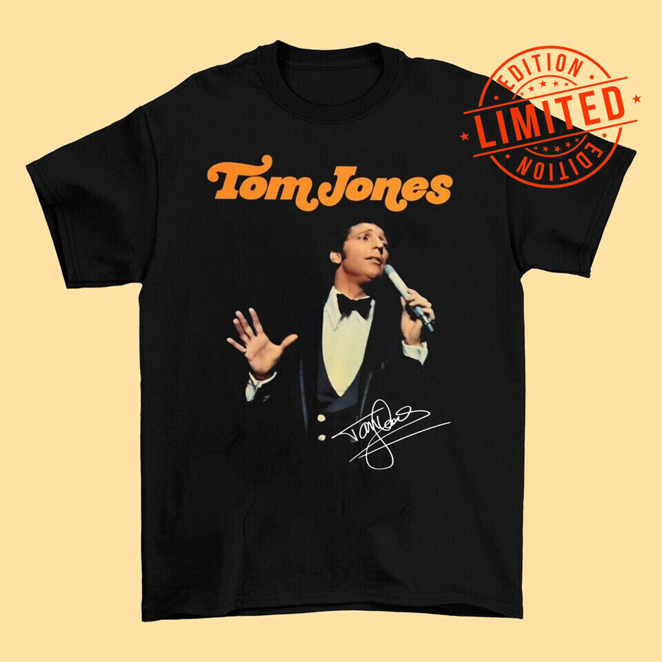 Hot Tom Jones t shirt Signature Gift For Fans Men All Size T-Shirt