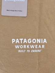 Patagonia Forge Born T-Shirt BobCat Brown Cotton Men’s Size Medium New