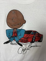 Vintage Cha-Louie Charlie Brown Parody Men’s XS White 80s 90s Shirt