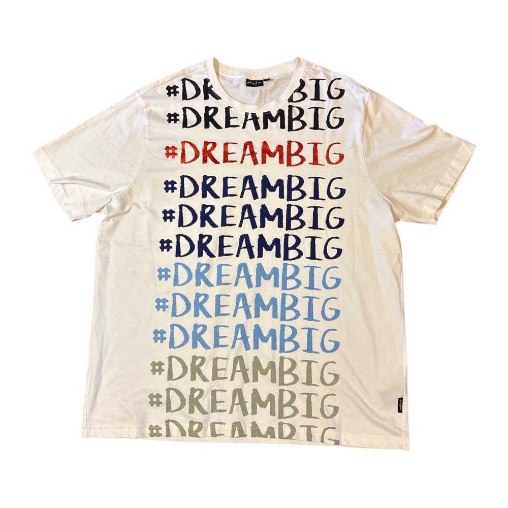 Size 2XL Sean John Dream Big White T-Shirt