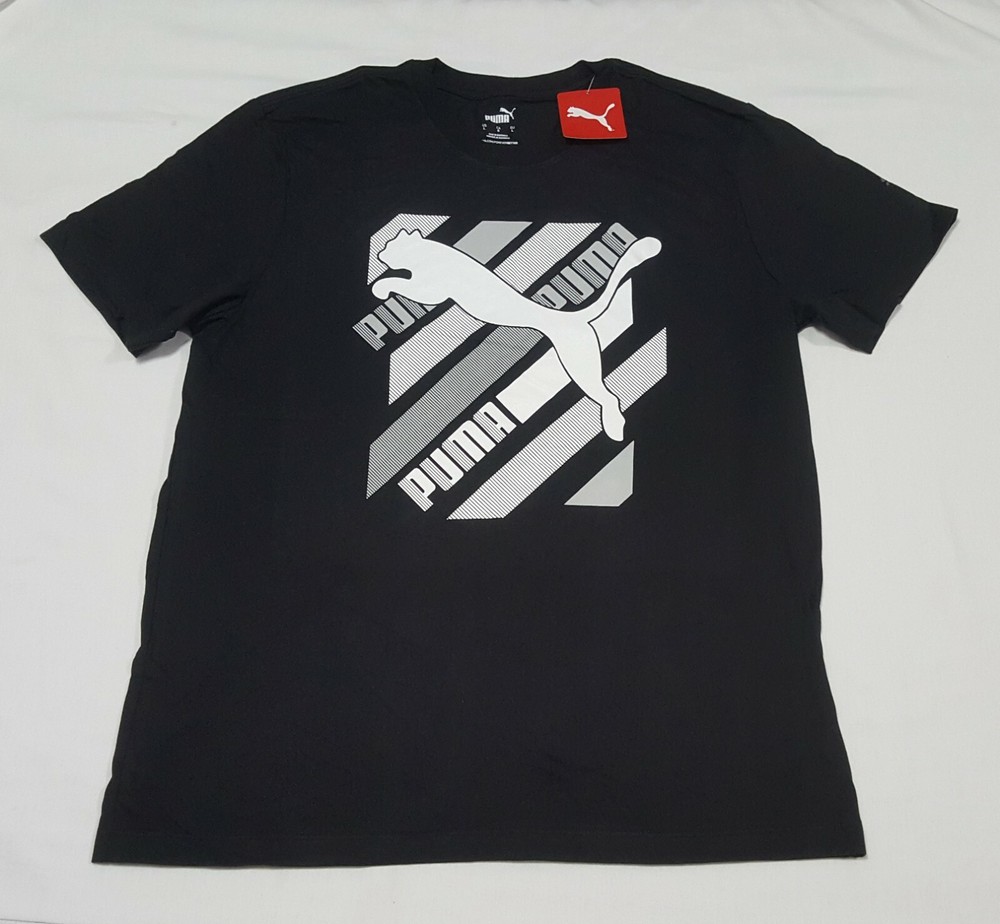 PUMA Mens Cat Brand Graphic Relaxed training fit Puma Black