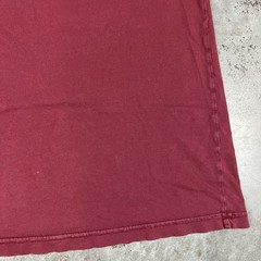 Ed Hardy T Shirt Mens Large Burgandy Y2K Grunge Sexy Lady Distressed Preowned