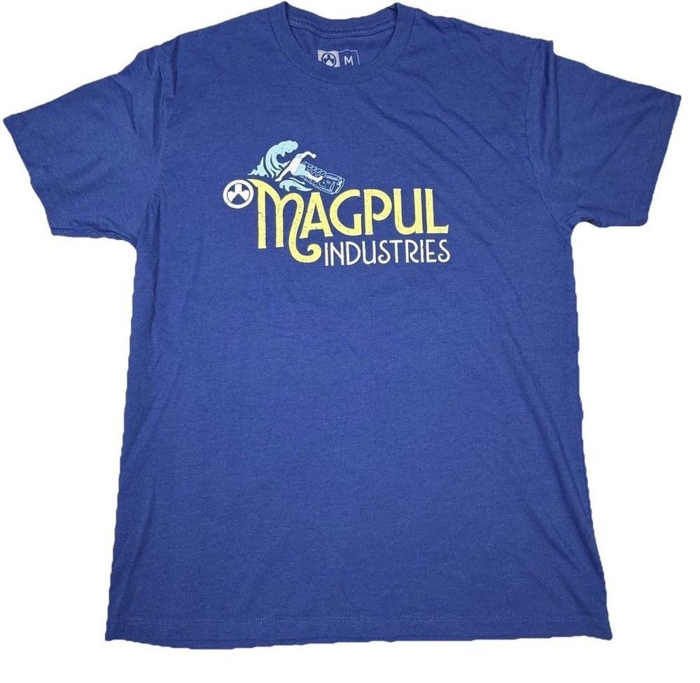 Magpul Hang 30 Blend Men’s Royal Heather Blue T-Shirt Medium Graphic Surf PMAG