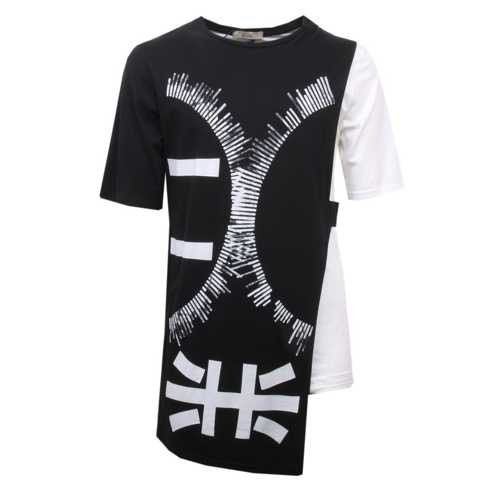 C3196 men’s t-shirt GIANNI LUPO white/black t-shirt men