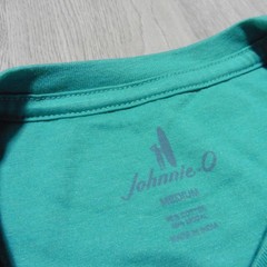 JOHNNIE O Mens M MEDIUM T SHIRT VINTAGE WAVE SEAGLASS SHORT SLEEVE GOLF SURFER
