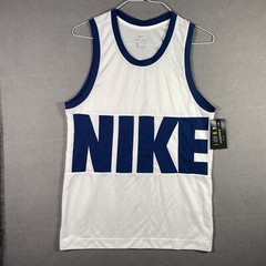 NWT Nike Tank Top Shirt White Adult Small Big Logo Sleeveless DA1041-100 Mens S