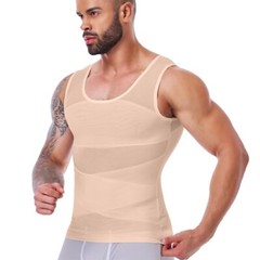 Men Slimming Body Shaper Tank Top Abdomen Gynomastica Compression Vest Shirt