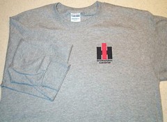 IH International Harvester Embroidered Mens Long Sleeve T-shirt (4 colors)