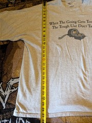 Vntg When The Going Gets Tough…The Tough Use Duct Tape TShirt Adult XL Funny