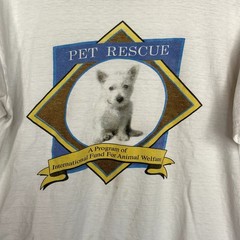 Vintage Pet Rescue Shirt 90s Dogs & Cats Rescue Shirt Size small