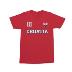 Croatia Modric 10 Soccer Jersey Style 2-Side Unisex T-Shirt