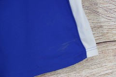 VINTAGE Diadora Mens Sz Medium V-Neck Short Sleeve Jersey Shirt Blue Bulldogs
