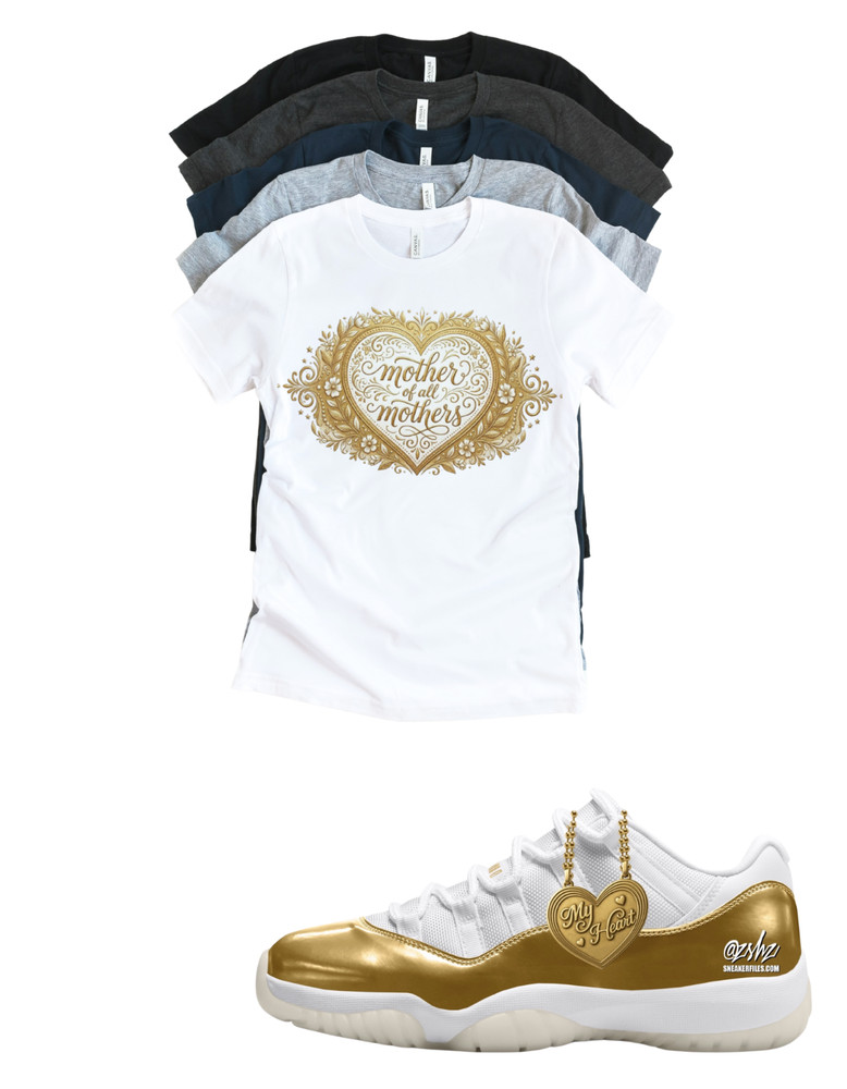 Jordan 11 Low WMNS “Mother’s Day” Mother of All Matching T-Shirt Custom Sneaker