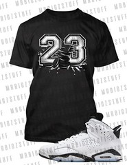 23 Cookie Graphic Sneaker Tee Shirt Match J6 Reverse Oreo Big Tall Street Wear T
