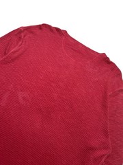 Double RL RRL Ralph Lauren Shirt Men’s Red Henley Waffle Knit Size Xlarge