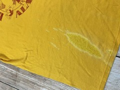 Vintage Distressed Russell Athletic Birmingham Alabama Yellow T Shirt Size XL