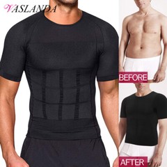 Men Fajas Para Hombres Faja Reductora De Hombres Body Abdomen Control Tee Shaper
