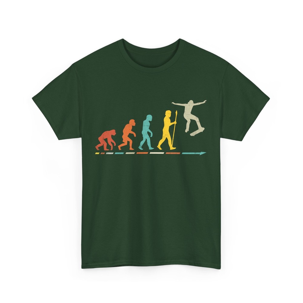 Skateboarder Evolution T-Shirt, Skateboarding Skating Lovers Women Men Shirt