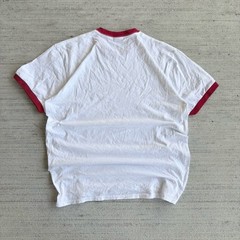 2000s Dirtbags & Dorks Ringer Tee Size Large Port & Company T-Shirt Red White