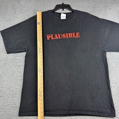 Vintage Mythbusters Plausible Shirt Unisex XL Promo Discovery Channel Y2K 2006