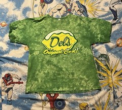VTG Del’s Lemonade Tie Dye Employee Tshirt RHODE ISLAND USA Sundog New England