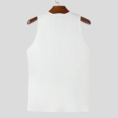Men’s Ribbed Full Zip Tank Top Sleeveless Slim Fit Casual Muscle Vest Shirt