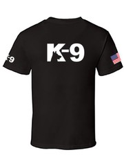 MEN PRINTED K-9 K9 USA FLAG POLICE STAFF SECURITY FUNNY CUSTOM HALLOWEEN T-SHIRT