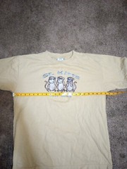 St. Kitts West Indies Embroidered T-Shirt Size Large Made in India