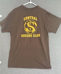 Central Soccer Club Brown Men’s Vintage T-Shirt XLarge