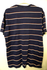 Vintage Lee Jeans T Shirt Short Sleeve Striped Purple Mens XL 90s Y2K