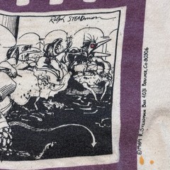 Vtg 70s Hunter S Thompson’s Fear And Loathing T Shirt XL Ralph Steadman Art