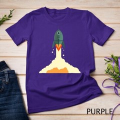 Space Rocket Astronaut T-Shirt Astronomy Exploration Unisex T-shirt