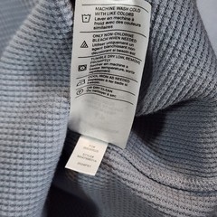Vince Men’s Quiet Luxury Minimalist Waffle Thermal Sweatshirt Size S NWT