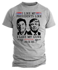 Donald Trump Support Trump Reagan Like My Presidents MAGA 2024 Election T-Shirt