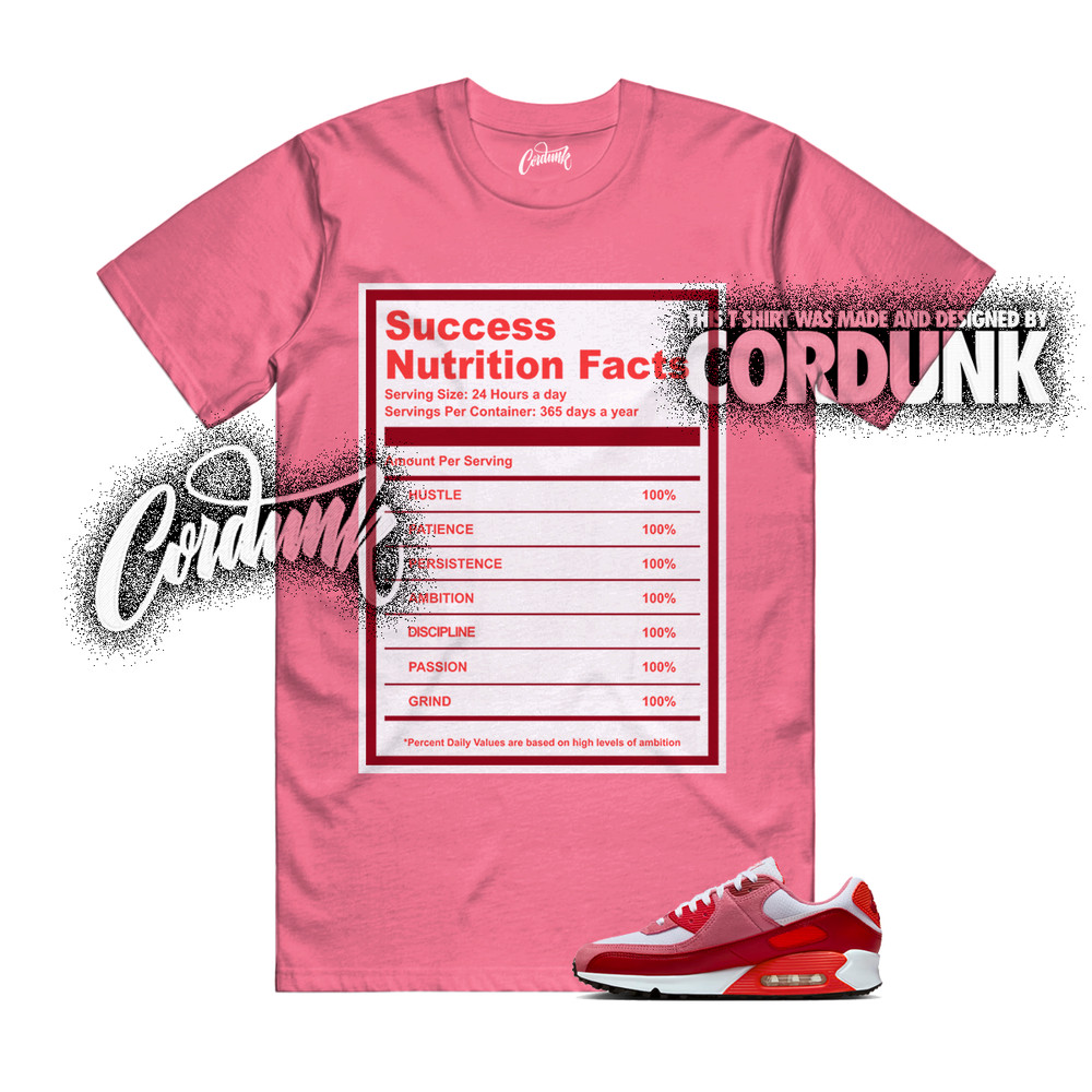 Air Max 90 Peony Light Crimson Team White Valentines Day 2026 T Shirt SUCC