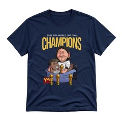 Funny Soccer Legend Caricature T-Shirt Champions 2026 Graphic Tee Black Unisex