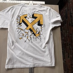 Off-White Main Label Arrows Graphic T-Shirt White Yellow Black Men’s XL Cotton