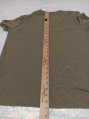 Lucky Brand Mens Large Green American To The Core Dunagrees Short Sleeve T-Shirt