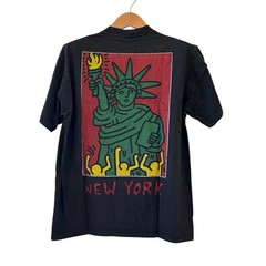Keith Haring New York City Big Apple Art Tee T Shirt Retro Modern XL Reprint