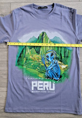 Peruvian Designs T Shirt Unisex Size S ** Machu Picchu Alien – Peruvian Cotton