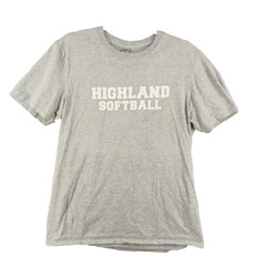GILDAN T-shirt SoftStyle MEDIUM Gray Knit Casual Cotton