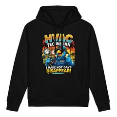 Funny HVAC Technician Hoodie I Make Hot Days Disappear Gift for HVAC Worker