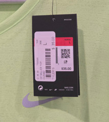 NIKE Miler Short Sleeve Running T-Shirt Size L Large Ghost Green CU5992-358