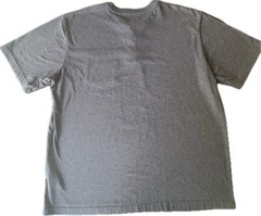 Carhartt Henley Shirt Gray Short Sleeve Orig Fit Mens Size 2XL LOGO