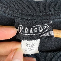 Y2K Volcom Stone Mens L Graphic T-Shirt Black Blue Logo Skate Surf Cotton Tee