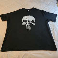 Marvel Punisher Graphic Skull Tshirt Dri-fit Soft Cozy Material Black White 5xl