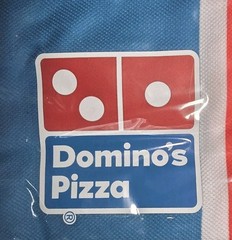 Domino’s Pizza Employee Red White Blue Work Shirt Size G (Large) & Hat